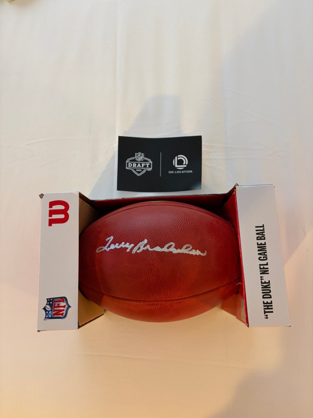 Terry Bradshaw SIGNED football NFL Draft 2026 Pittsburgh exclusive, NWT